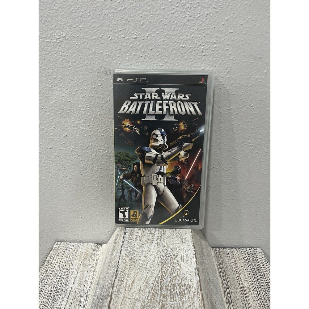 Star Wars Battlefront II Sony PSP Game Complete CIB Black Label